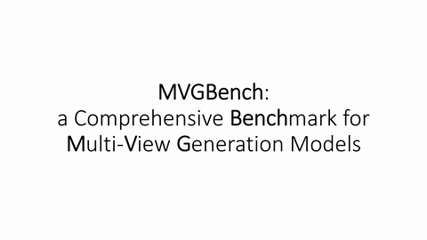 MVGBench: Comprehensive Benchmark for Multi-view Generation Models